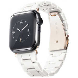 GAACAL Apple Watch Series 1/2/3/4/5/6/7/8/SE1/SE2 38/40/41mm プラスチックバンド GAACAL(ガーカル) ホワイト Z00147WA