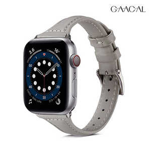 GAACAL APPLE WATCH 1-9/SE1-2/ULTRA1-2 42/44/45/49MM 「アクセサリーウォッチ」PUレザーバンド グレー Z00135GYB