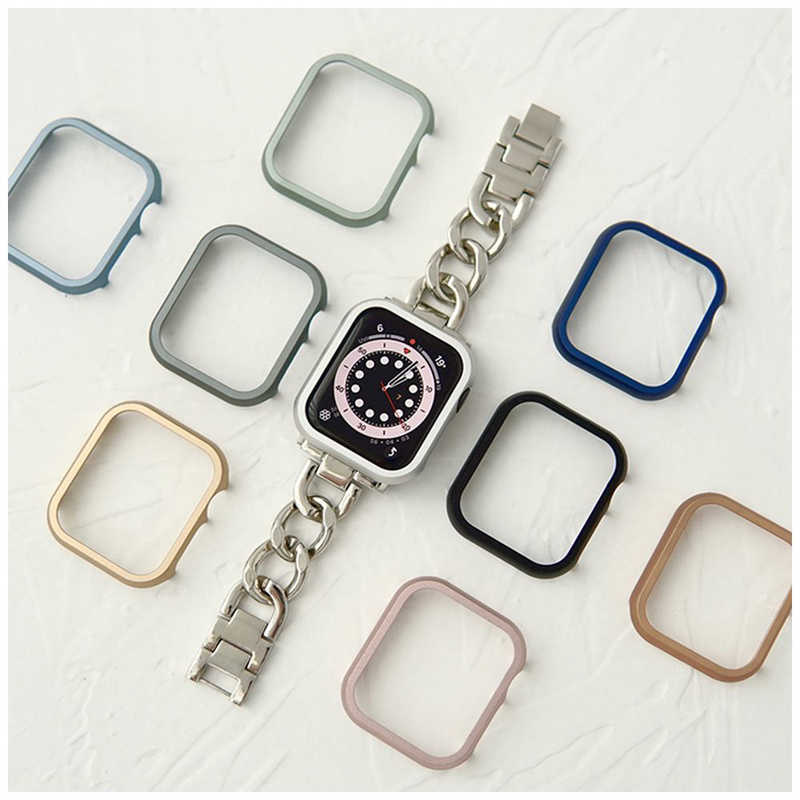 GAACAL GAACAL Apple Watch Series 7/8 41mm メタリックフレーム GAACAL(ガーカル) シルバー  W00114S5 W00114S5