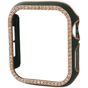 GAACAL Apple Watch Series 4-6/SE1-2 40mm スワロフスキーフレーム グリーンローズゴールド W00065GR2 GAACAL Apple Watch Series 4-6/SE1-2 40mm スワロフスキーフレーム グリーンローズゴールド W00065GR2