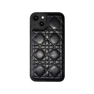 IPHONE14 キルティングPUレザーケース GAACAL ブラック ブラック P00273BKQ IPHONE14 キルティングPUレザーケース GAACAL ブラック ブラック P00273BKQ