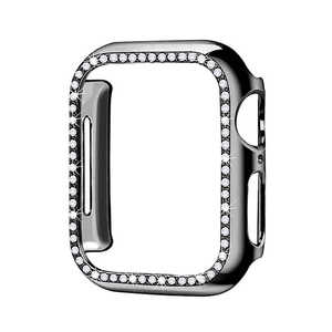 GAACAL APPLE WATCH 1-3 42MM 光沢キラキラスワロフスキーフレーム ブラック W00058BK3