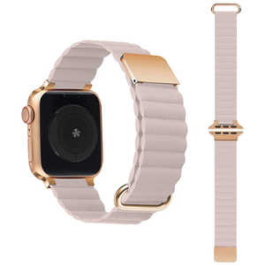 GAACAL Apple Watch Series 1-8/SE(第1･2世代)38/40/41mm マグネット式PUレザーバンド GAACAL(ガーガル) スモークピンク W00186PSA