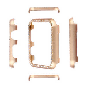 GAACAL APPLE WATCH 7-9 41MM メタリックスワロフスキーフレーム ローズゴールド W00290R5 GAACAL APPLE WATCH 7-9 41MM メタリックスワロフスキーフレーム ローズゴールド W00290R5