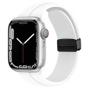 GAACAL APPLE WATCH 1-9/SE1-2 38/40/41MM マグネット式シリコンバンド ホワイト W00302WA