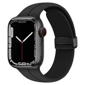 GAACAL APPLE WATCH 1-9/SE1-2 38/40/41MM マグネット式シリコンバンド ブラック W00302BKA