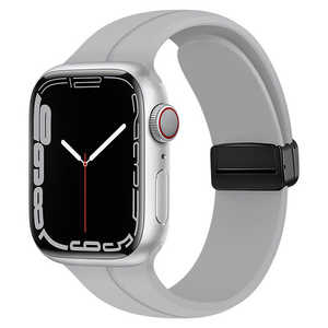 GAACAL APPLE WATCH 1-9/SE1-2 38/40/41MM マグネット式シリコンバンド グレー W00302GYA