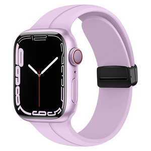 GAACAL APPLE WATCH 1-9/SE1-2 38/40/41MM マグネット式シリコンバンド パープル W00302MA