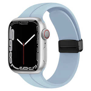 GAACAL APPLE WATCH 1-9/SE1-2/ULTRA1-2 42/44/45/49MM マグネット式シリコンバンド ライトブルー W00302BBB