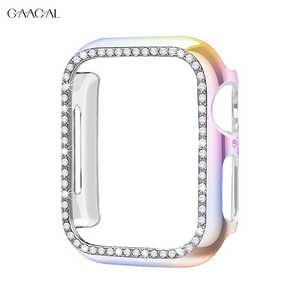 GAACAL APPLE WATCH 7-9 45MM キラキラ保護フレーム オーロラ W00058OR6