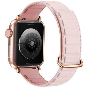 GAACAL APPLE WATCH 1-9/SE1-2 38/40/41MM マグネット式シリコンバンド シェルピンク W00485PRSA