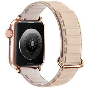 GAACAL APPLE WATCH 1-9/SE1-2 38/40/41MM マグネット式シリコンバンド ベージュ W00485BJA