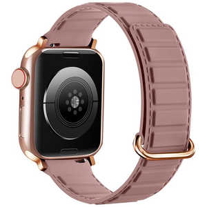 GAACAL APPLE WATCH 1-9/SE1-2/ULTRA1-2 42/44/45/49MM マグネット式シリコンバンド アッシュローズ W00485ARB