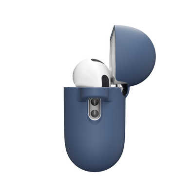 KEYBUDZ AirPodsPro3 Elevate シリコンケース ブルー KB28316APP3 の
