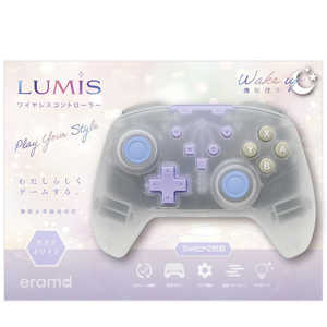 エラムド Switch2用ワイヤレスコントローラー LUMIS クリアホワイト RL-S25224