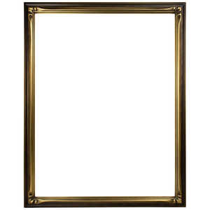 同志舎 木製デッサン額(手彫り) 衣笠角紋 半切 いぶし金 キヌガサイブシキンハンセツ