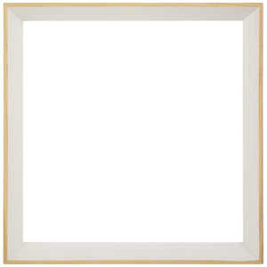 同志舎 木製額(正方形サイズ) スロープ 20角 ホワイト スロープホワイト20X20
