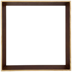 同志舎 木製額(正方形サイズ) スロープ 20角 ブラウン スロープブラウン20X20
