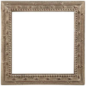 同志舎 木製額(正方形サイズ) 梅小紋 10角 銀 ウメコモンS10X10