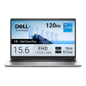 DELL �f�� �m�[�g�p�\�R�� Dell 15 DC15250 [ 15.6�^ / Win11 Home / Core i5 / ������16GB / SSD512GB ] �v���`�i�V���o�[ ND55-GWSC