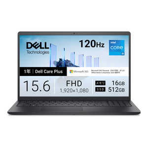 DELL �f�� �m�[�g�p�\�R�� Dell 15 DC15250 [ 15.6�^ / Win11 Home / Core i5 / ������16GB / SSD512GB / Office�I���\ ] �J�[�{���u���b�N ND55-GWM3BC