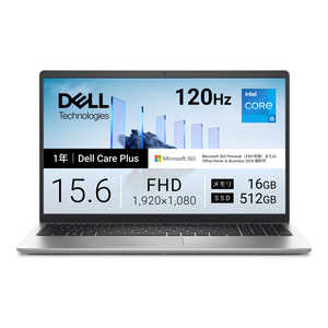 DELL �f�� �m�[�g�p�\�R�� Dell 15 DC15250 [ 15.6�^ / Win11 Home / Core i5 / ������16GB / SSD512GB / Office�I���\ ] �v���`�i�V���o�[ ND55-GWM3SC