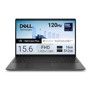 DELL �f�� Dell 15 D15260 �m15.6�^ / Win11 Home / intel Core Ultra 5 / �������F16GB / SSD�F512GB�n�J�[�{���u���b�N ND65-GWM3BC
