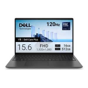 DELL　デル ノートパソコン Dell 15 D15260 [ 15.6型 / Win11 Home / Core Ultra 7 / メモリ16GB / SSD512GB ] カーボンブラック ND85-GWBC