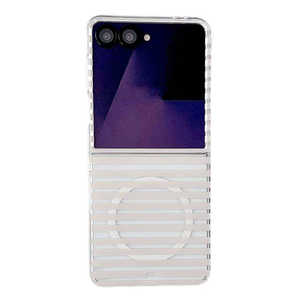 STYLEPROMOTION Galaxy Z Flip7 ミルキーストライプ アイボリー AP-GZFP7MILKIV