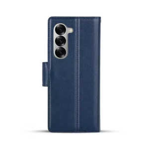 STYLEPROMOTION Galaxy Z Fold7 ウォレットPUレザーケース ネイビー AP-GZFD7WLTNV