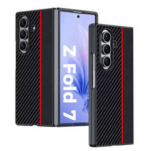 STYLEPROMOTION Galaxy Z Fold7 カーボンファイバー レッド AP-GZFD7CARBRD