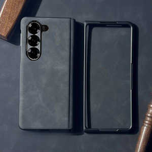 STYLEPROMOTION Galaxy Z Fold7 スエード調レザーケース ブラック AP-GZFD7SUDBK