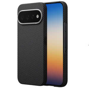 PITAKA Pixel 11 �G�b�W�P�[�X �m��/�O���[�c�C���^�n �m�w�ʃP�[�X / Magsafe�Ή��n �u���b�N/�O���[ GPB2601P