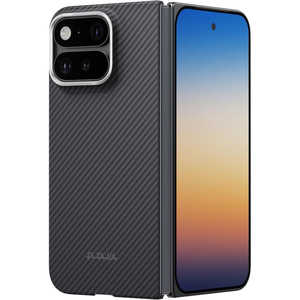 PITAKA Pixel 11 Pro Fold �G�b�W�P�[�X �m��/�O���[�c�C���^�n �m�w�ʃP�[�X / Magsafe�Ή��n �u���b�N/�O���[ GPB2601PF