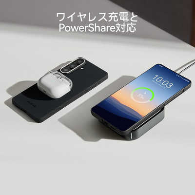 PITAKA Samsung Galaxy S26 エッジケース 黒/グレーツイル型 KS2601 の