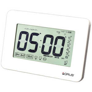 インテック 掛け置き時計 GRUS 大画面･大音量タイマー GRS201