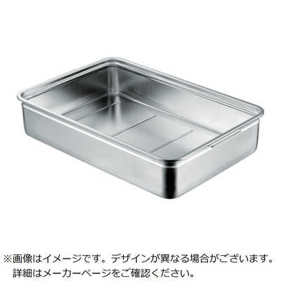 スギコ産業/SUGICO 18-8ステンレス番重バット 大深型 手無 550×370×110 SH553711(3320537) JAN：4580128946191 スギコ産業 SUGICO 18-8 サニタリー番重バット(取っ手一体型) 大8cm