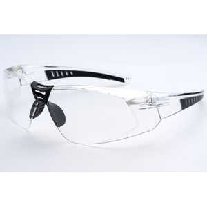 エリカオプチカル EYE CARE GLASS 保護メガネ スポーティータイプ (スクエアシェイプ) EC-06 クリアー (ブラックラバー) EC-06_CLEAR エリカオプチカル EYE CARE GLASS 保護メガネ スポーティータイプ (スクエアシェイプ) EC-06 クリアー (ブラックラバー) EC-06_CLEAR