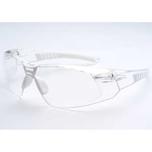 エリカオプチカル EYE CARE GLASS 保護メガネ スポーティータイプ (スクエアシェイプ) EC-06 クリアー (ホワイトラバー) EC-06_CLEAR/WH エリカオプチカル EYE CARE GLASS 保護メガネ スポーティータイプ (スクエアシェイプ) EC-06 クリアー (ホワイトラバー) EC-06_CLEAR/WH