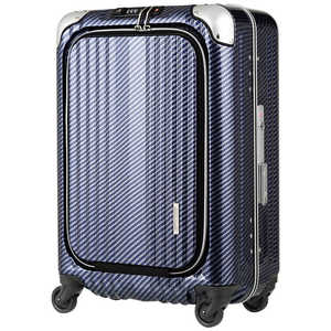 レジェンドウォーカー スーツケース フロントオープン縦型ビジネスキャリー BLADE(ブレイド) ラフカーボンネイビーシルバー [TSAロック搭載 /38L /2泊～3泊] 6203-50-R.BKSL