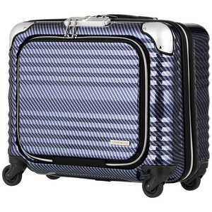 レジェンドウォーカー スーツケース 横型四輪ファスナータイプビジネスキャリー BLADE(ブレイド) ラフカーボンネイビーシルバー [TSAロック搭載 /32L /2泊～3泊] 6206-44-R-NVSL