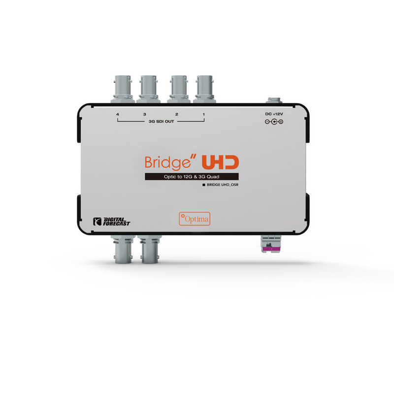 エーディテクノ エーディテクノ 4K UHD対応 12G-SDI/クワッド3G-SDI光延長器 受信機 UHD_OSR UHD_OSR