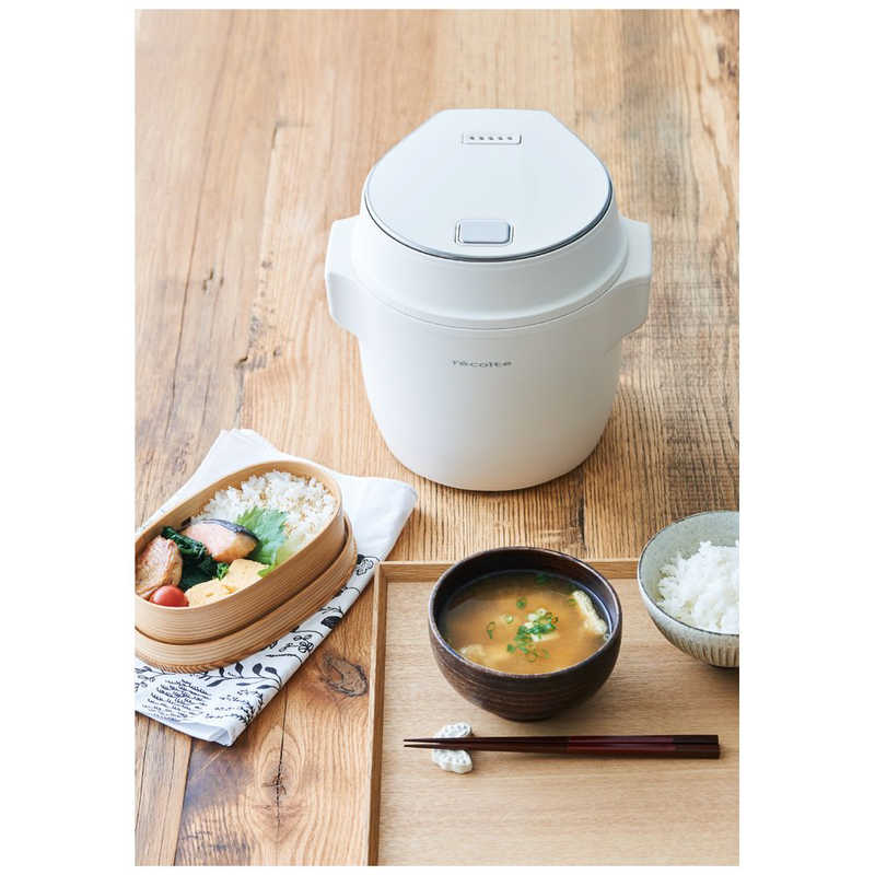 ウィナーズ ウィナーズ 【アウトレット】炊飯器 2.5合 コンパクトライスクッカー recolte レコルト マイコン ホワイト RCR-1W RCR-1W