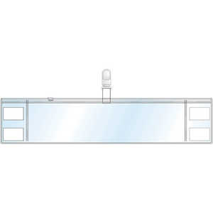 ユニット クリーンルーム用腕章(透明) 特殊塩ビ 94×400 84860