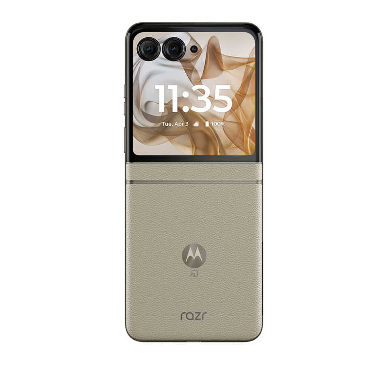 モトローラ モトローラ SIMフリースマートフォン razr 50 MediaTek Dimensity 7300X 6.9インチ メモリ/ストレージ：12GB/512GB サンドクリーム PB230001JP PB230001JP