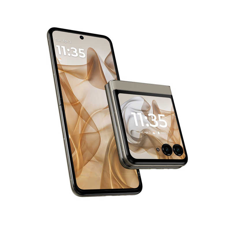 モトローラ モトローラ SIMフリースマートフォン razr 50 MediaTek Dimensity 7300X 6.9インチ メモリ/ストレージ：12GB/512GB サンドクリーム PB230001JP PB230001JP