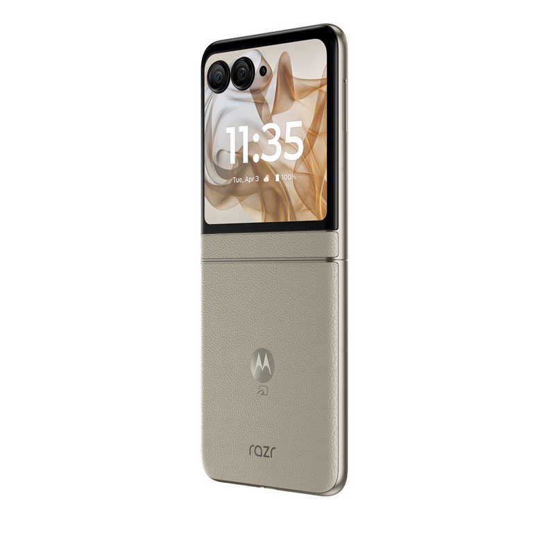 モトローラ モトローラ SIMフリースマートフォン razr 50 MediaTek Dimensity 7300X 6.9インチ メモリ/ストレージ：12GB/512GB サンドクリーム PB230001JP PB230001JP