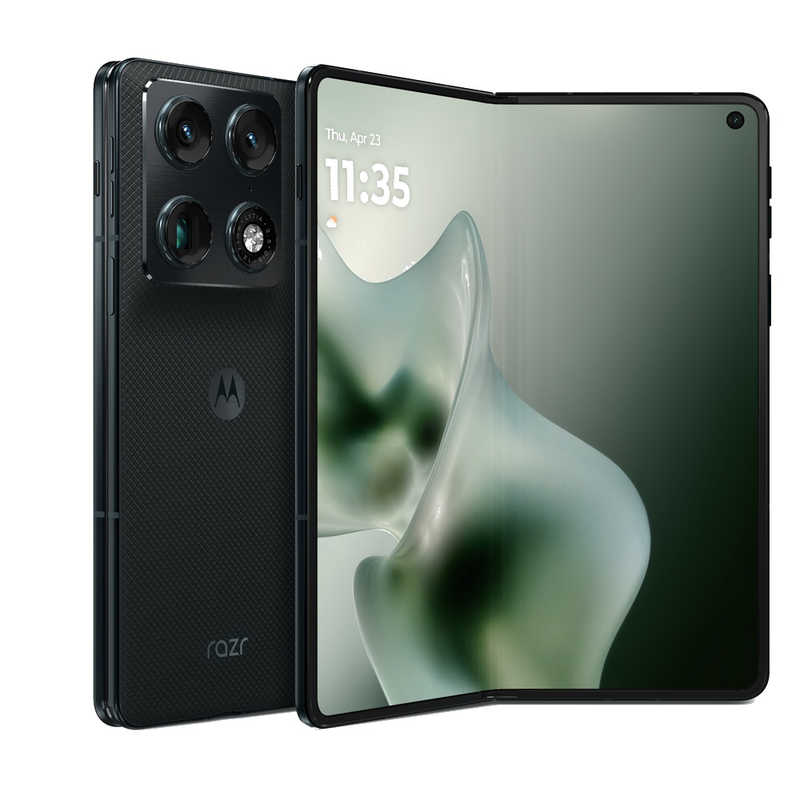 モトローラ モトローラ SIMフリースマートフォン motorola razr fold / Snapdragon 8 Gen 5 / 8.1インチ 12GB+256GB PANTONE Blackened Blue PBAX0070JP PBAX0070JP