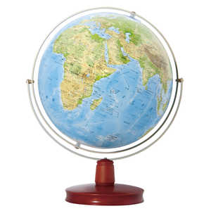 渡辺教具製作所 地球儀WE 地勢 木台 2611WE