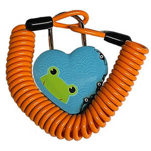 徳島双輪 ワイヤー錠 LOVELOCK(3φ×180cm/) カエル 8711 徳島双輪 ワイヤー錠 LOVELOCK(3φ×180cm/) カエル 8711